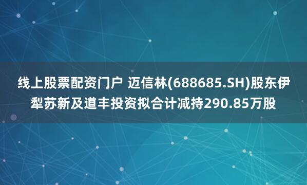 线上股票配资门户 迈信林(688685.SH)股东伊犁苏新及道丰投资拟合计减持290.85万股