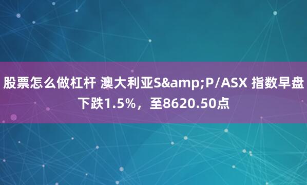 股票怎么做杠杆 澳大利亚S&P/ASX 指数早盘下跌1.5%，至8620.50点