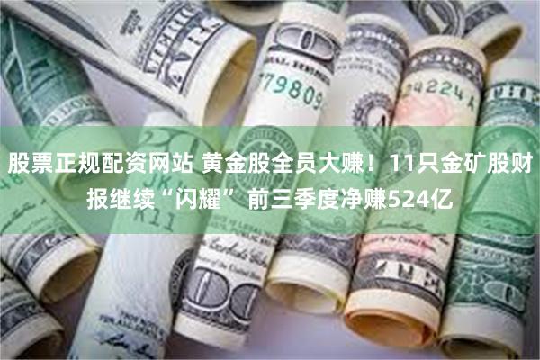 股票正规配资网站 黄金股全员大赚！11只金矿股财报继续“闪耀” 前三季度净赚524亿