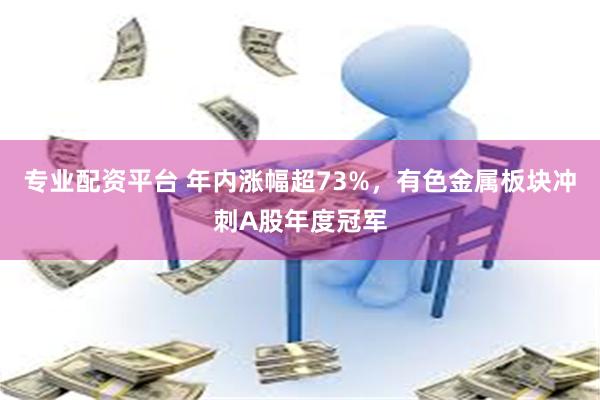 专业配资平台 年内涨幅超73%，有色金属板块冲刺A股年度冠军