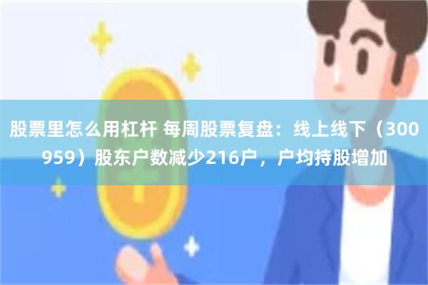 股票里怎么用杠杆 每周股票复盘：线上线下（300959）股东户数减少216户，户均持股增加