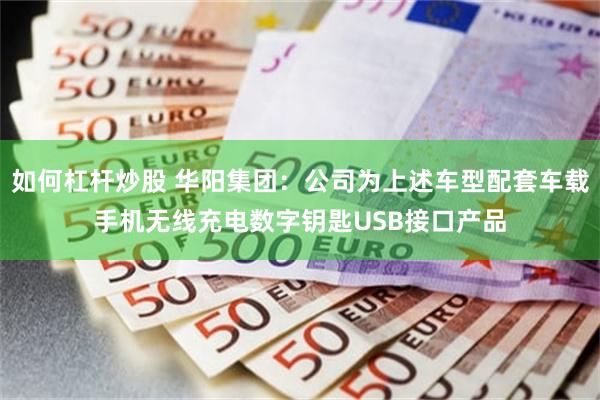 如何杠杆炒股 华阳集团：公司为上述车型配套车载手机无线充电数字钥匙USB接口产品