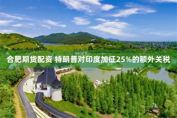 合肥期货配资 特朗普对印度加征25%的额外关税