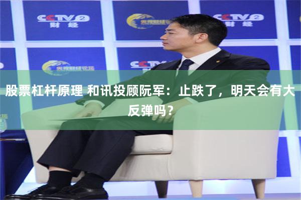 股票杠杆原理 和讯投顾阮军：止跌了，明天会有大反弹吗？