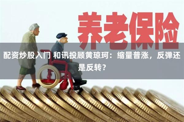 配资炒股入门 和讯投顾黄琼珂：缩量普涨，反弹还是反转？