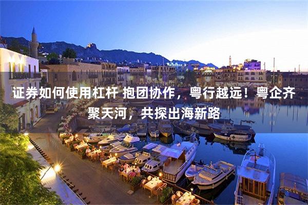 证券如何使用杠杆 抱团协作，粤行越远！粤企齐聚天河，共探出海新路